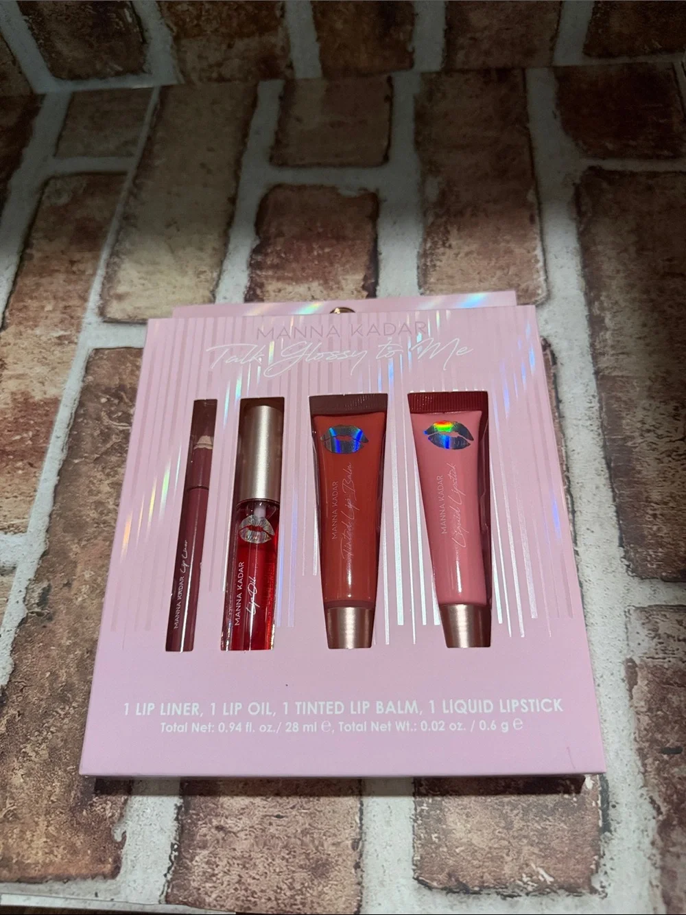 Manna Kadar Talk Glossy to Me Lip Set - Rose Pink & Berry Shades